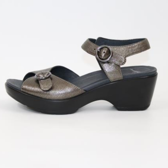 New Dansko June Sandals Pewter 38 7.5 8 Summer - Picture 3 of 5